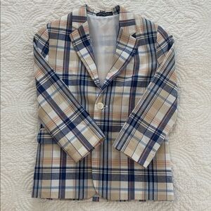 Nautical Boys Plaid Jacket